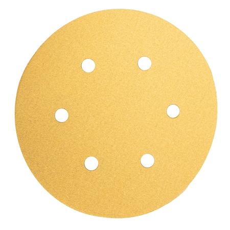 Sanding Disc 6-in W X 6-in L 100-Grit 6-Hole Hook And Loop 100-Pack
